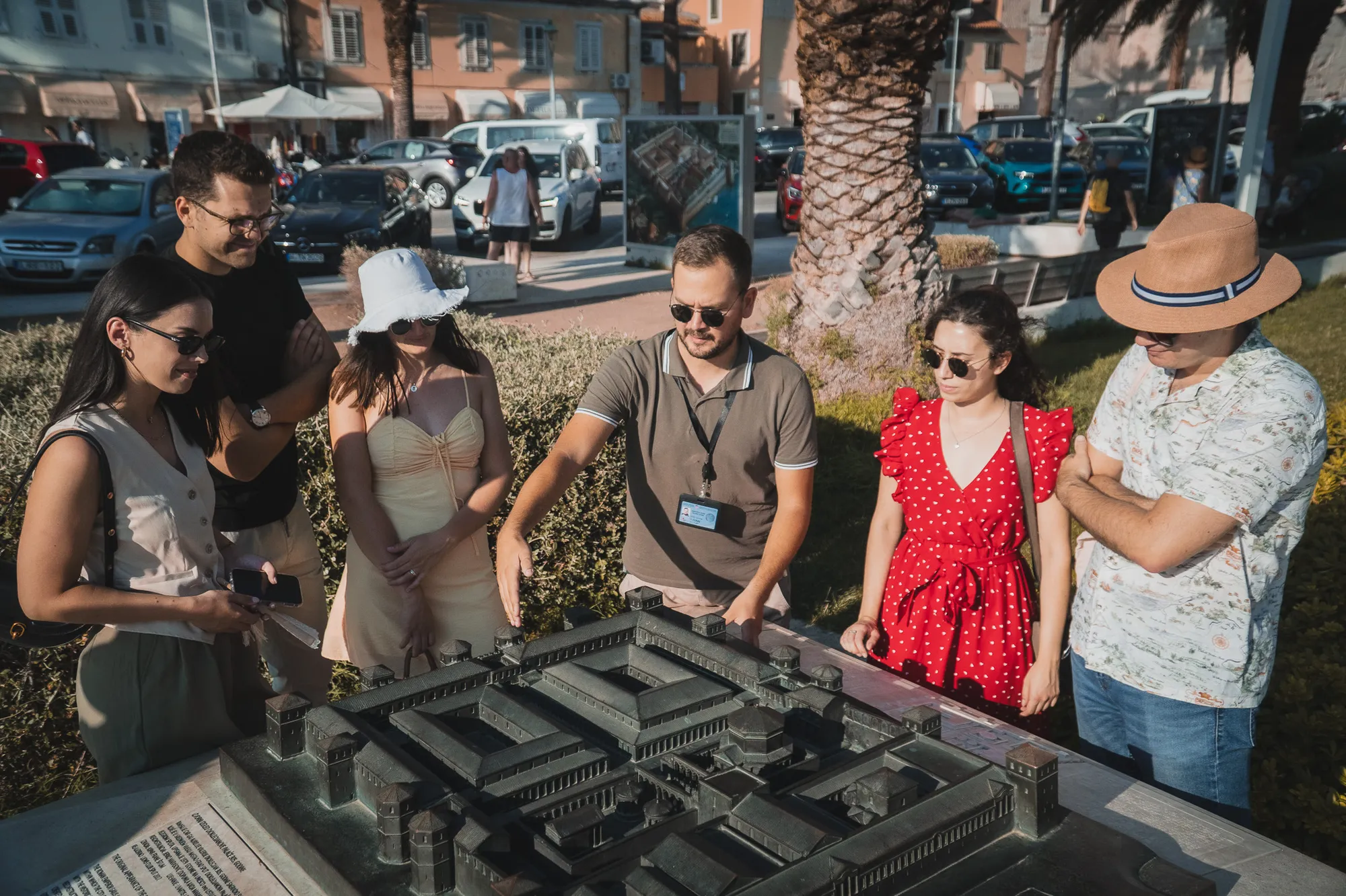 Tour group in Split