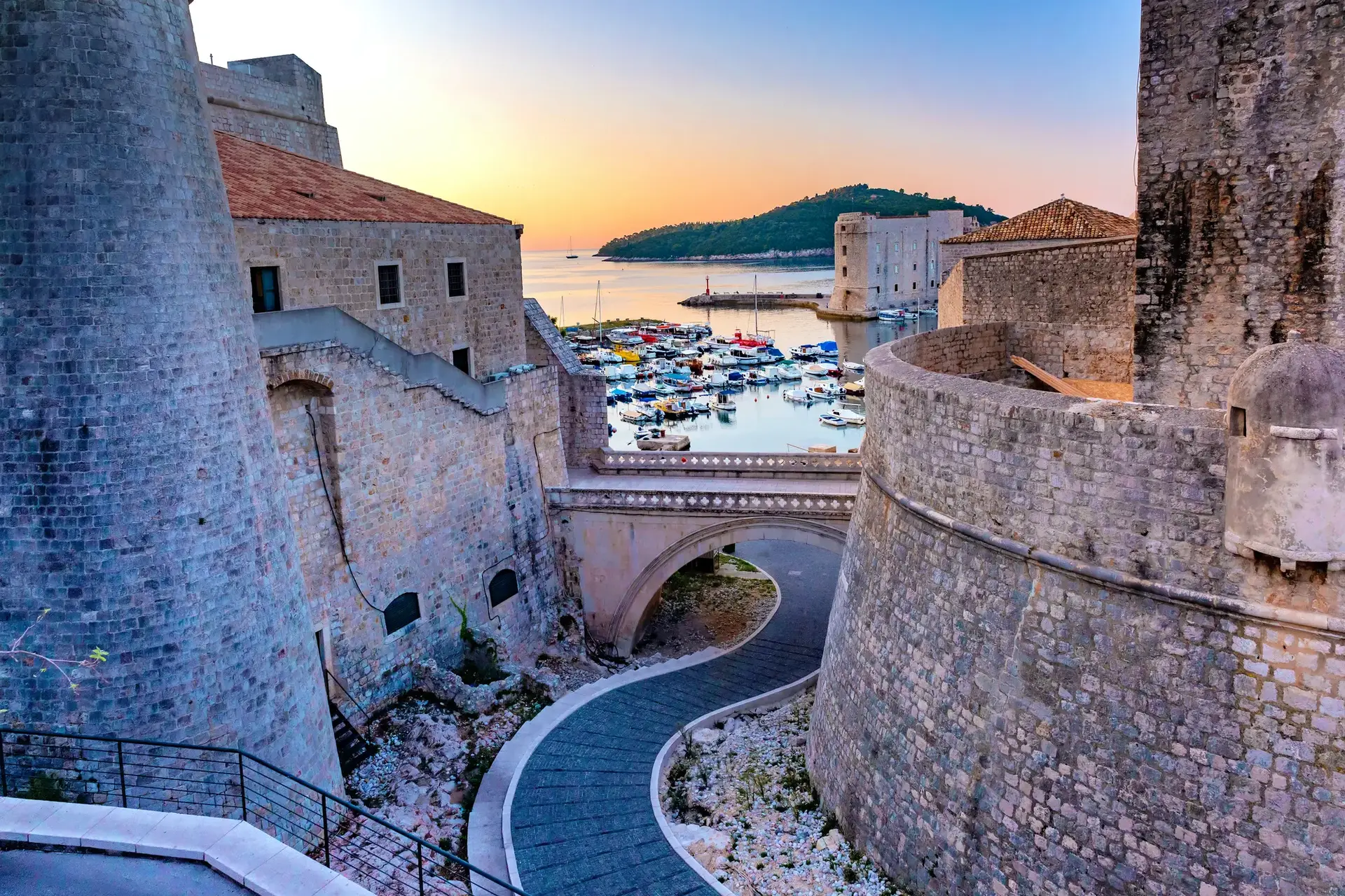 Old Port harbour in Dubrovnik