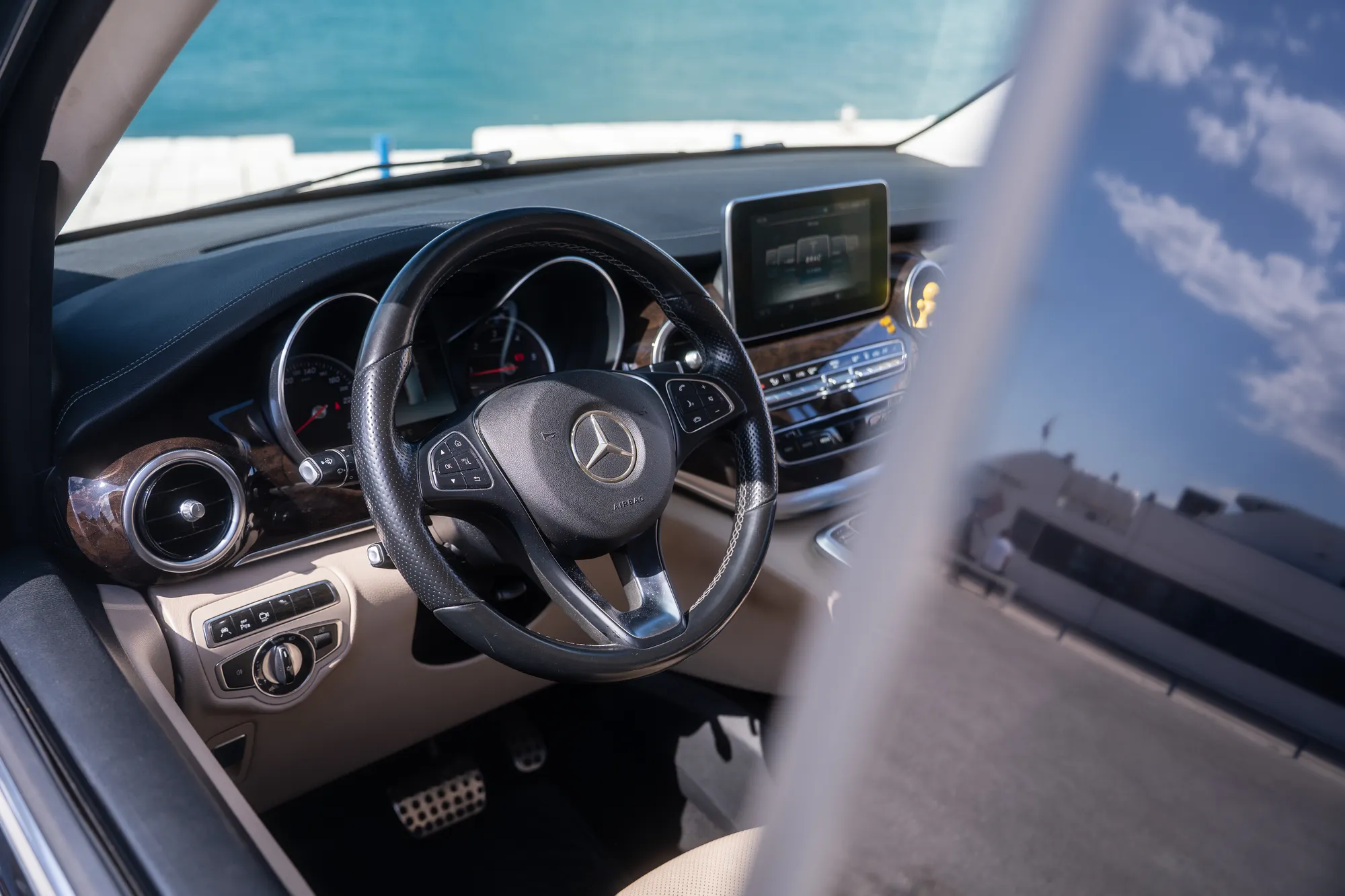 Mercedes V-Class at scenic location