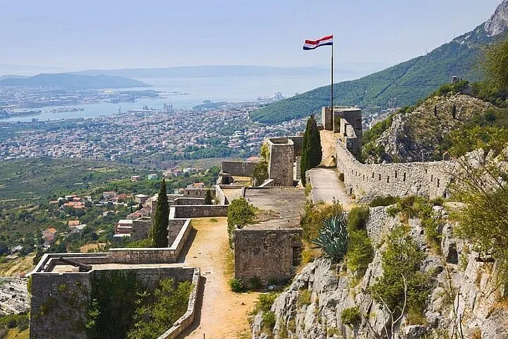 Klis Fortress perched on a rocky ridge