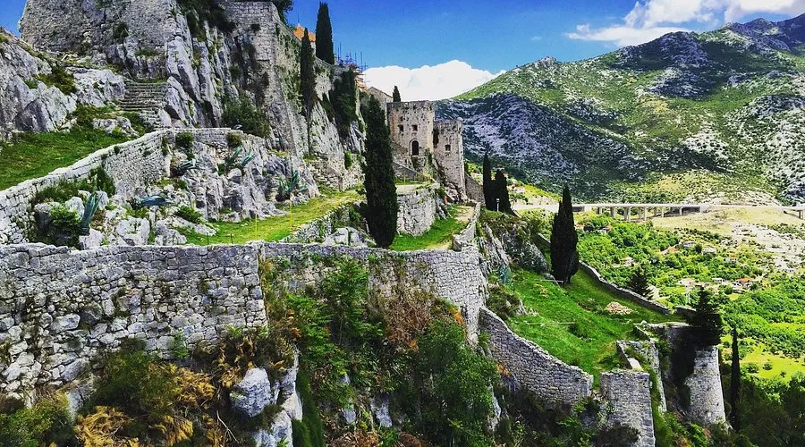 Panoramic view from Klis Fortress walls