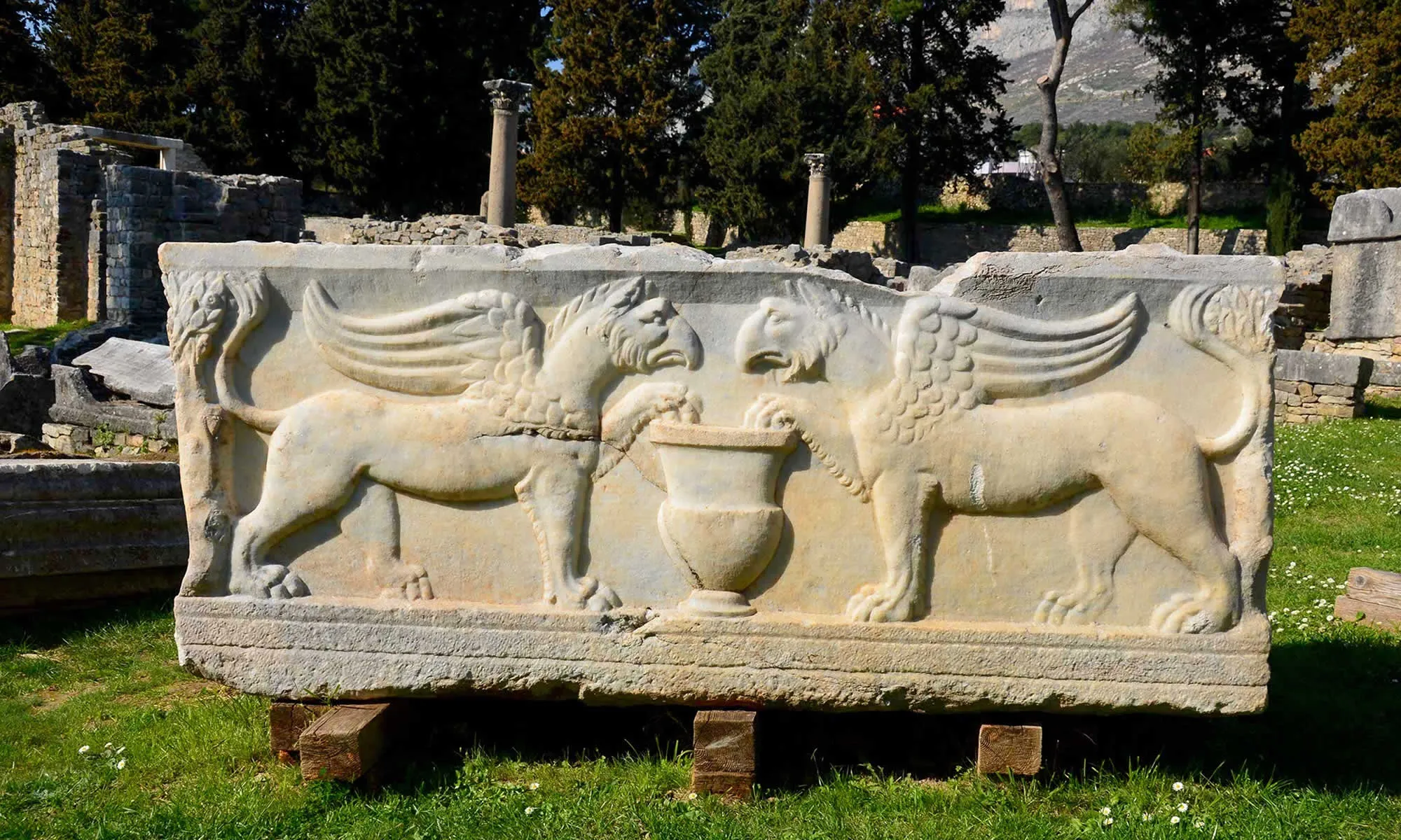 Roman ruins at Salona archaeological site